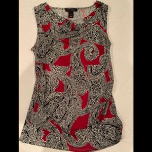 White House Black Market Paisley Shell